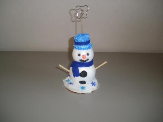 BONHOMME DE NEIGE PORTE-PHOTO